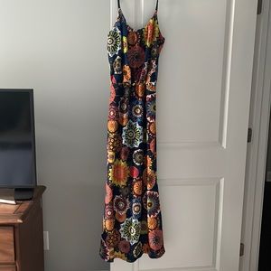 Colorful maxi dress, M